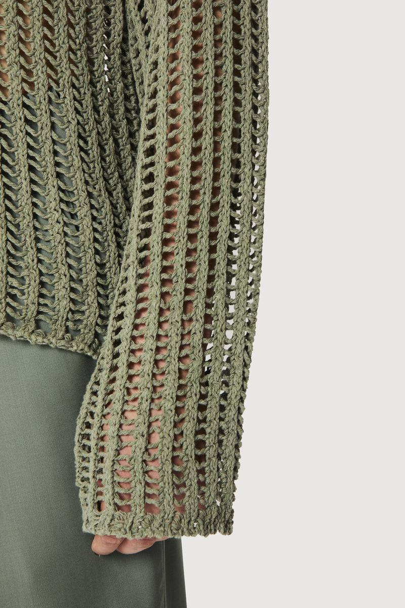 Paura RAOUL SWEATER GREEN Saldi