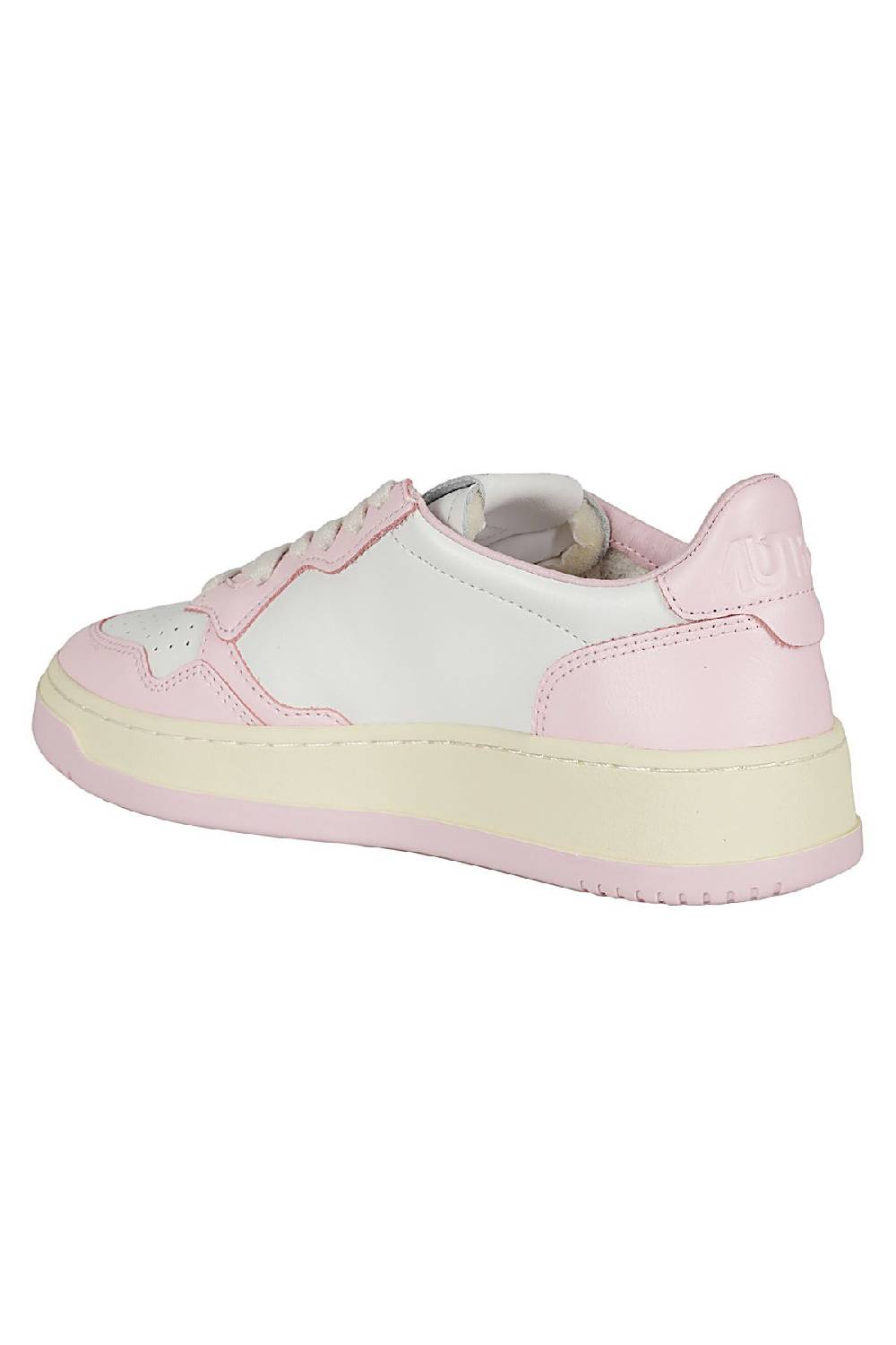 AUTRY Sneakers Medalist Low Bianco e Rosa Nuovo
