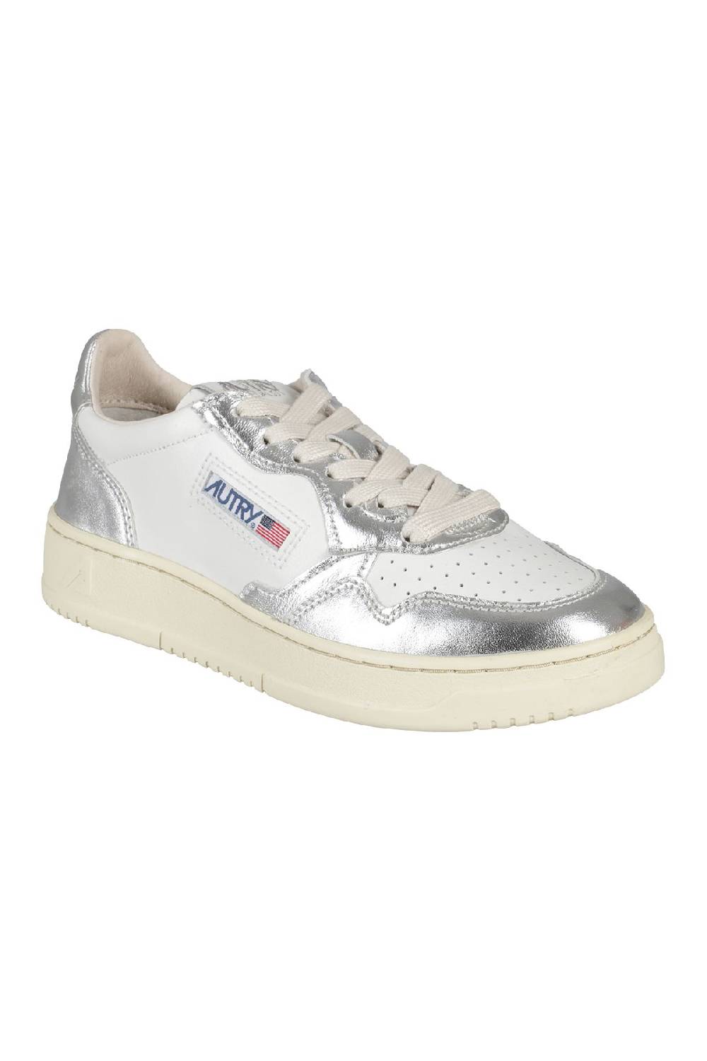 AUTRY Sneakers Medalist Low Women White Silver Qualità