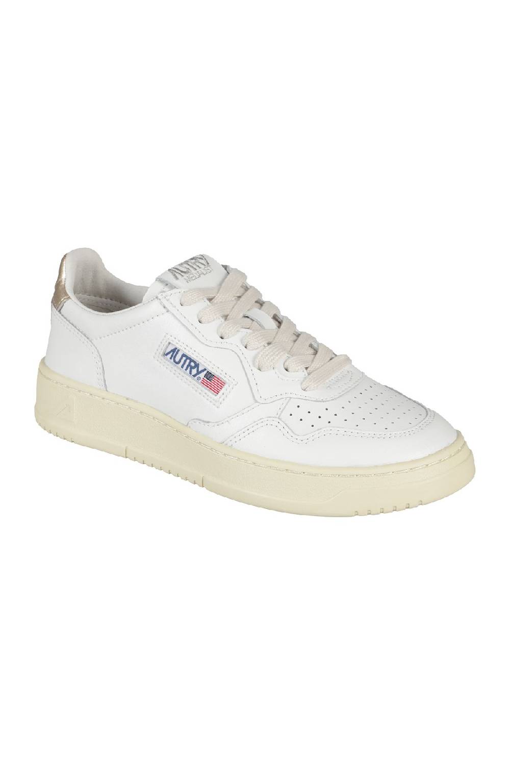 AUTRY Sneaker Medalist Low Women White Gold Promozione Limitata