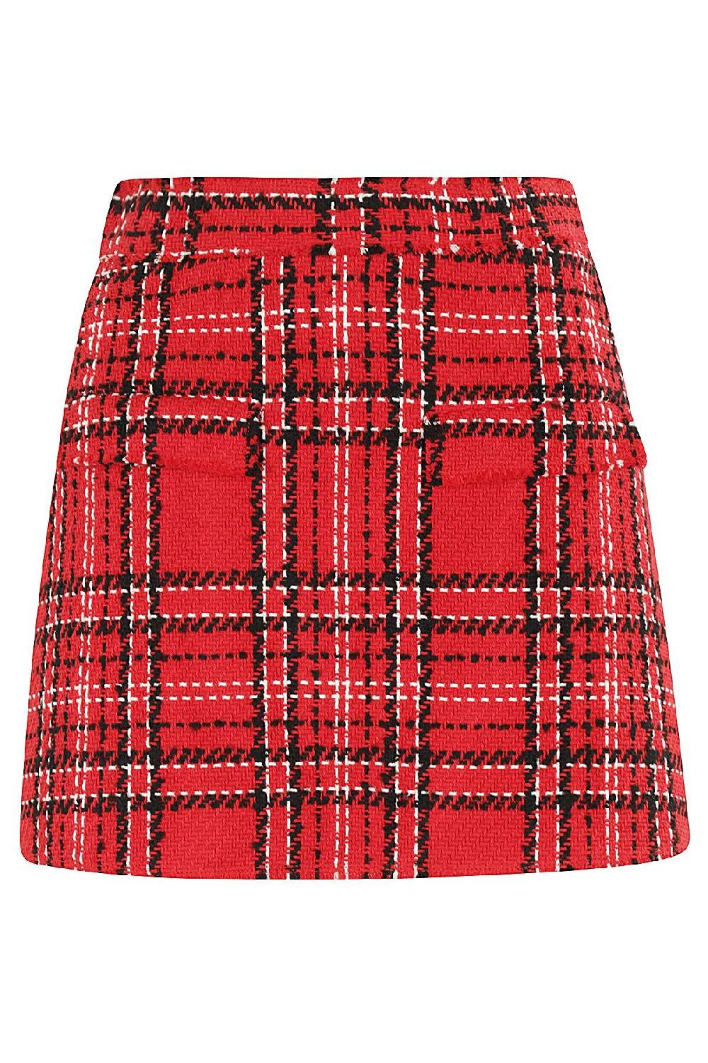 MSGM Bermuda Tweed Rosso Offerta