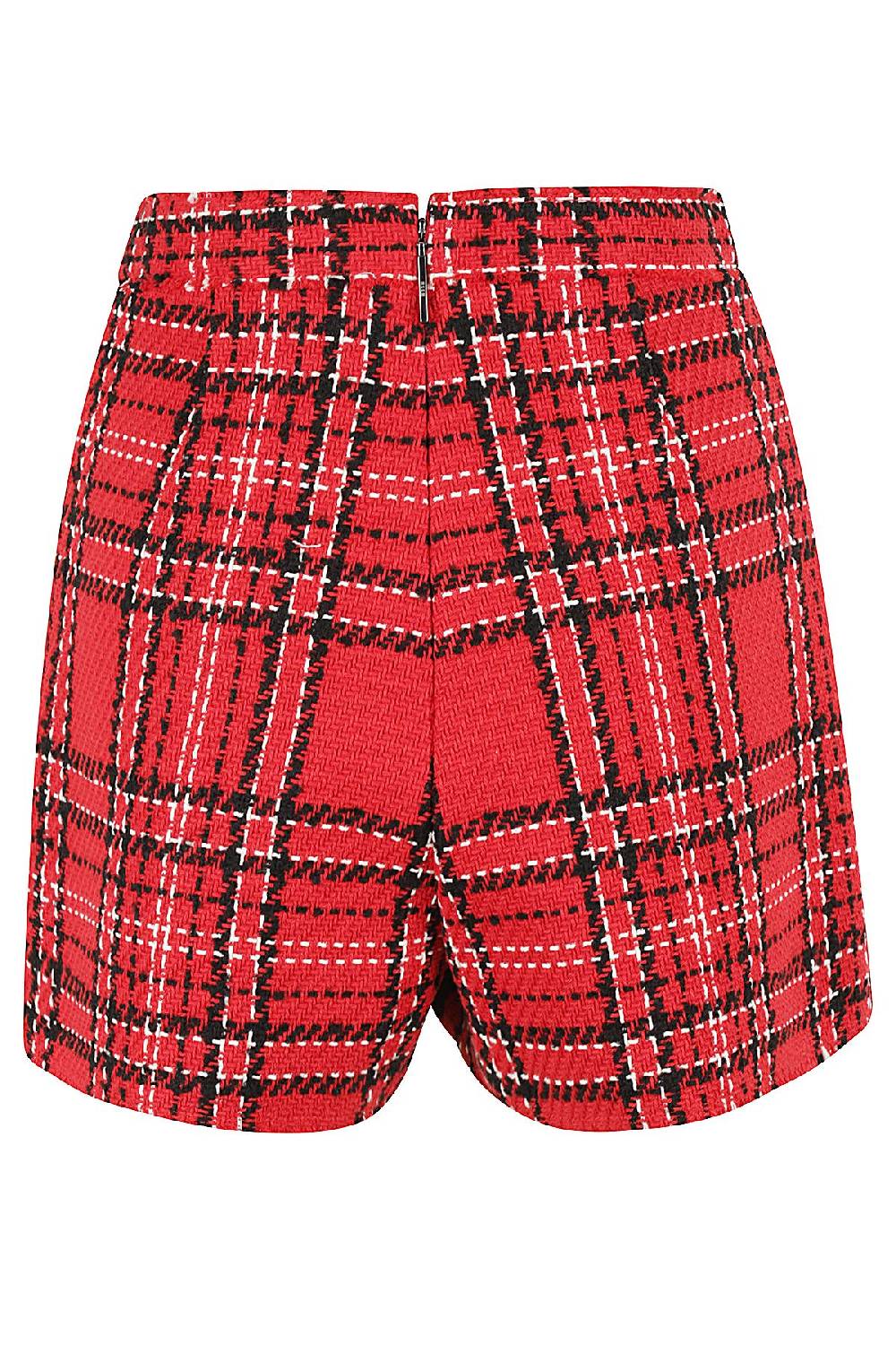 MSGM Bermuda Tweed Rosso Offerta