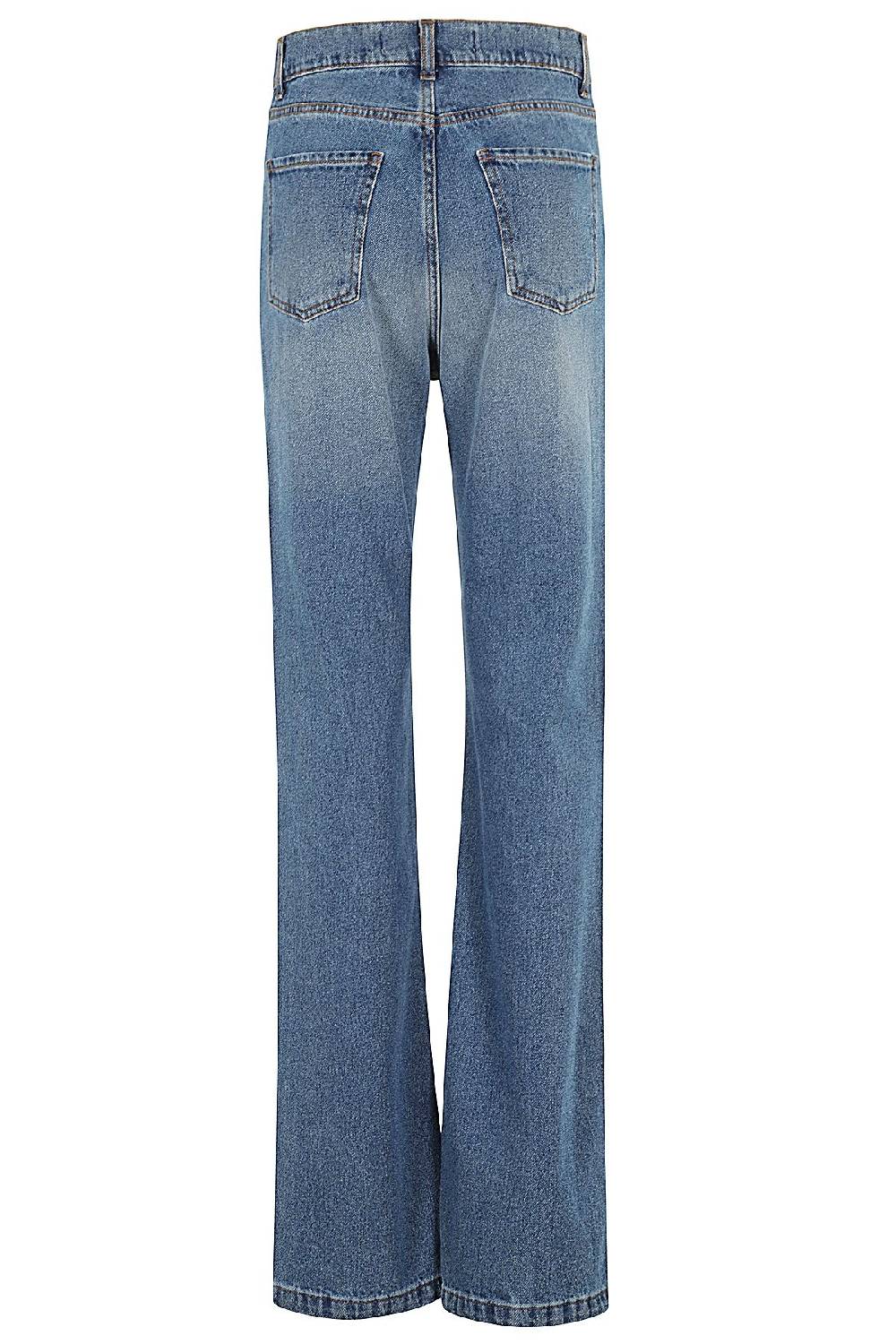 FEDERICA TOSI Jeans Straight Azzurro In Saldo