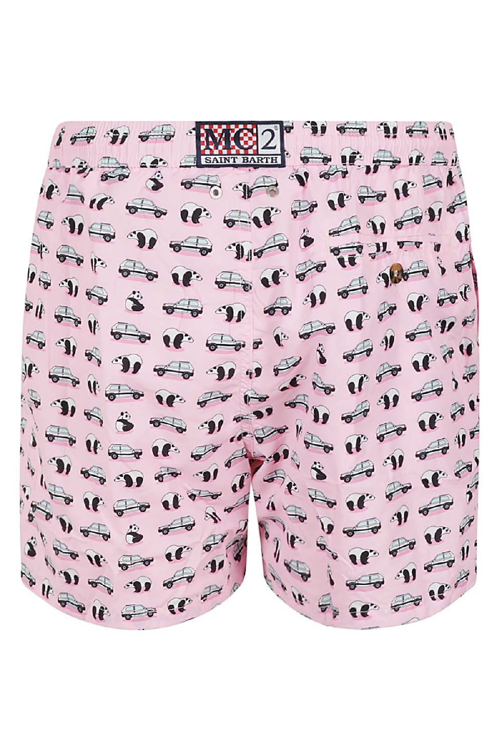 MC2 SAINT BARTH Costume Bermuda Panda Rosa Nuovo