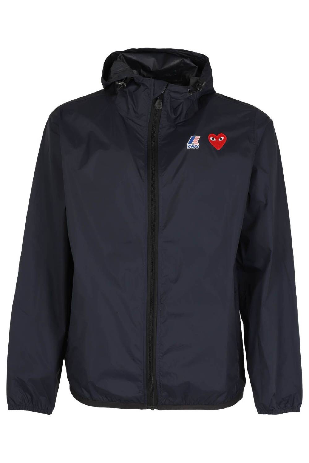 COMME DES GARCONS PLAY X K-WAY K-Way Hoodie Navy