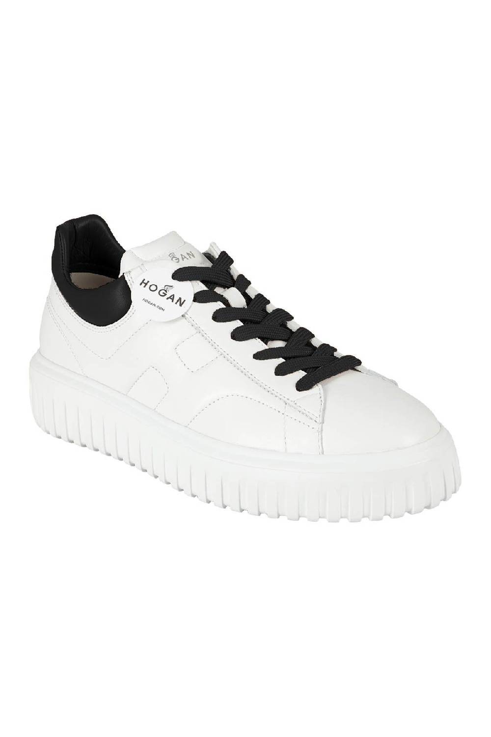 HOGAN Snekers H Stripes Allacciato Bianco Nero Novità