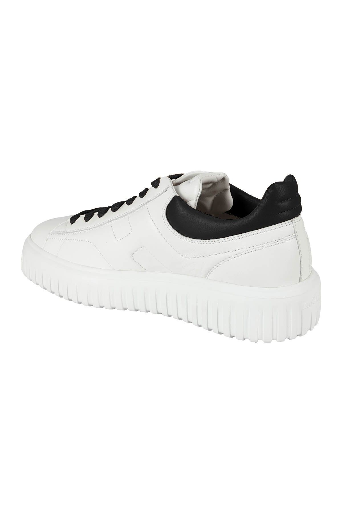HOGAN Snekers H Stripes Allacciato Bianco Nero Novità