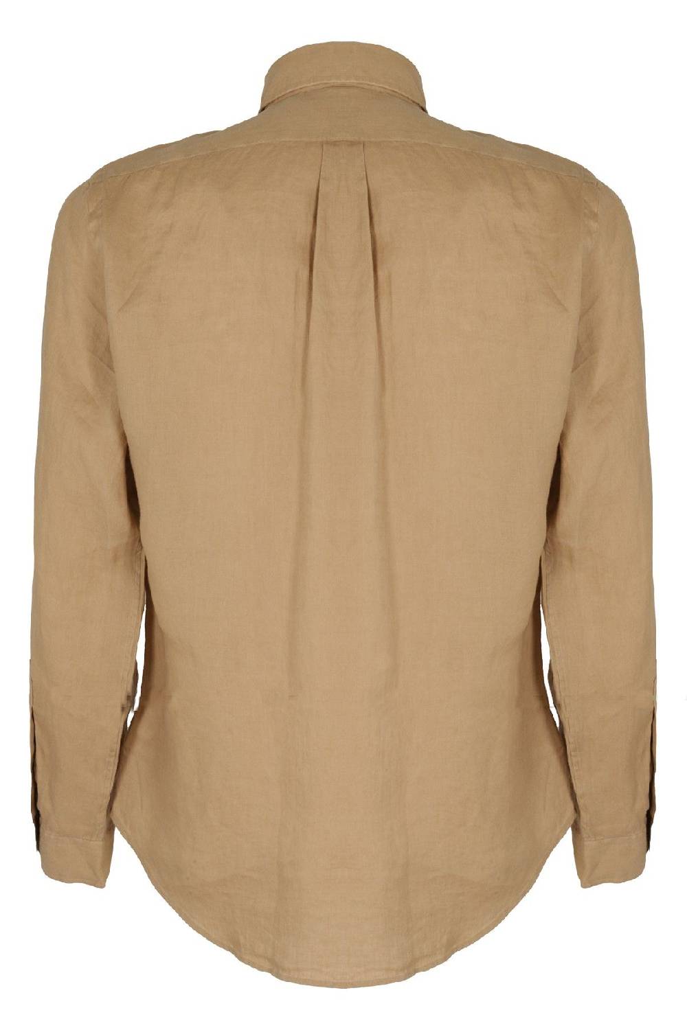 POLO RALPH LAUREN Camicia Sport Lino Beige Offerta