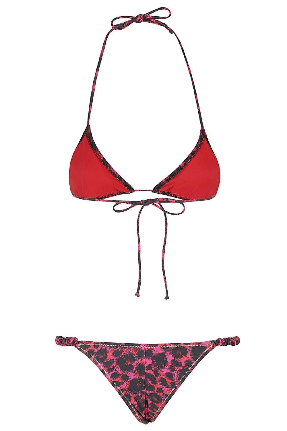 REINA OLGA Costume Bikini Red Leopard Fino Al -60%