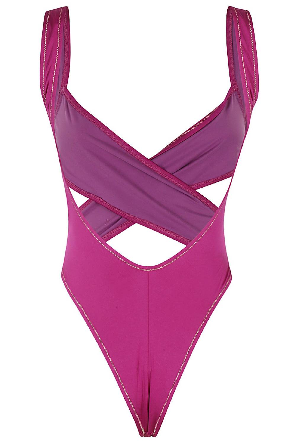 REINA OLGA Costume Exotica Intero Shiny Purple Sottocosto