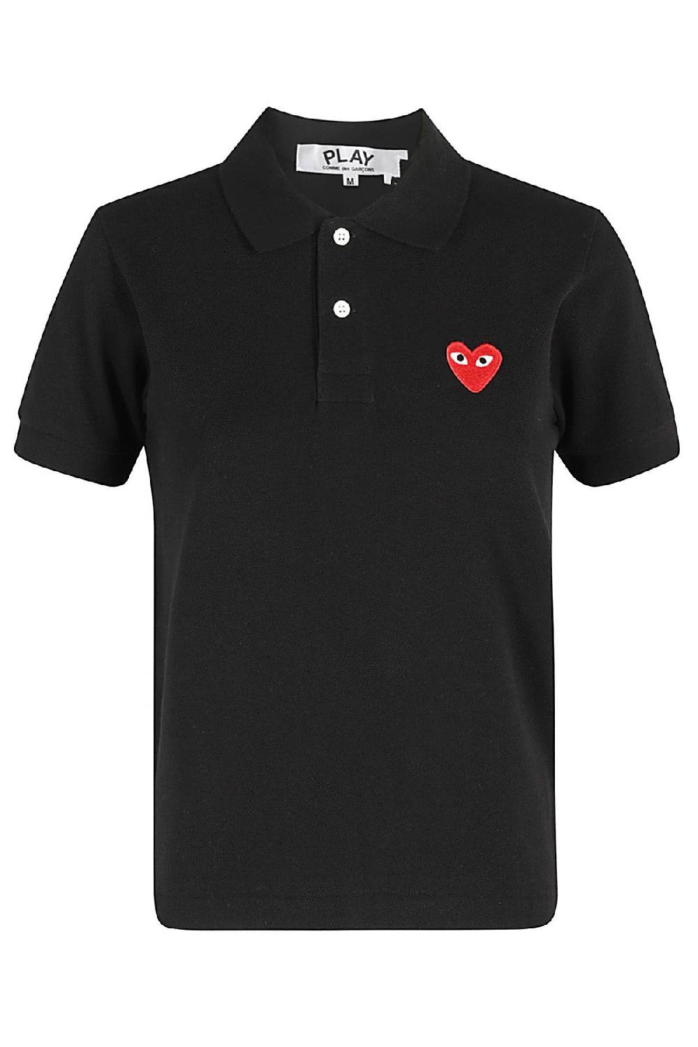 COMME DES GARCONS PLAY Polo Nera Negozio