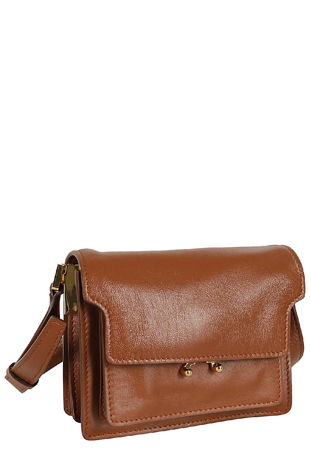 MARNI Borsa Trunk Soft Mini Marrone Offerte