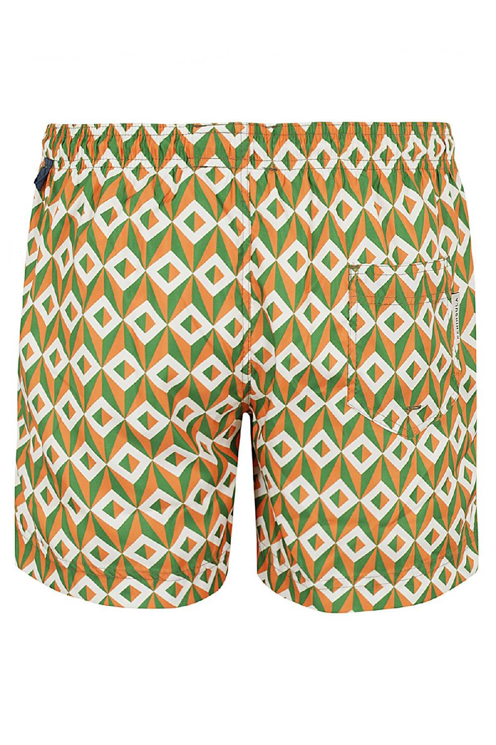 PENINSULA Costume Elastico Arancione Verde Vendita Economica