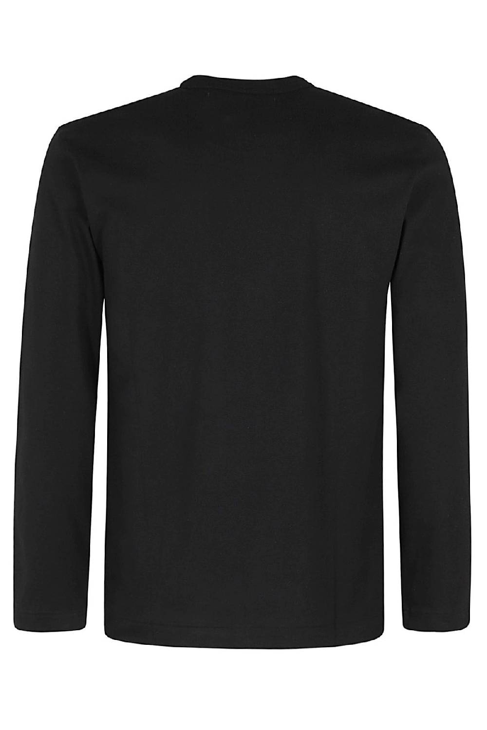 COMME DES GARCONS PLAY T-Shirt Manica Lunga Nera Saldi
