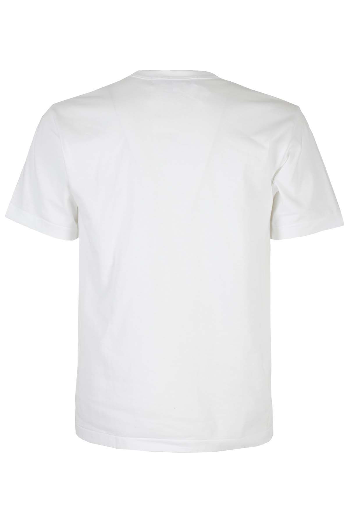 COMME DES GARCONS PLAY T-shirt Red Hearts Bianca 2025