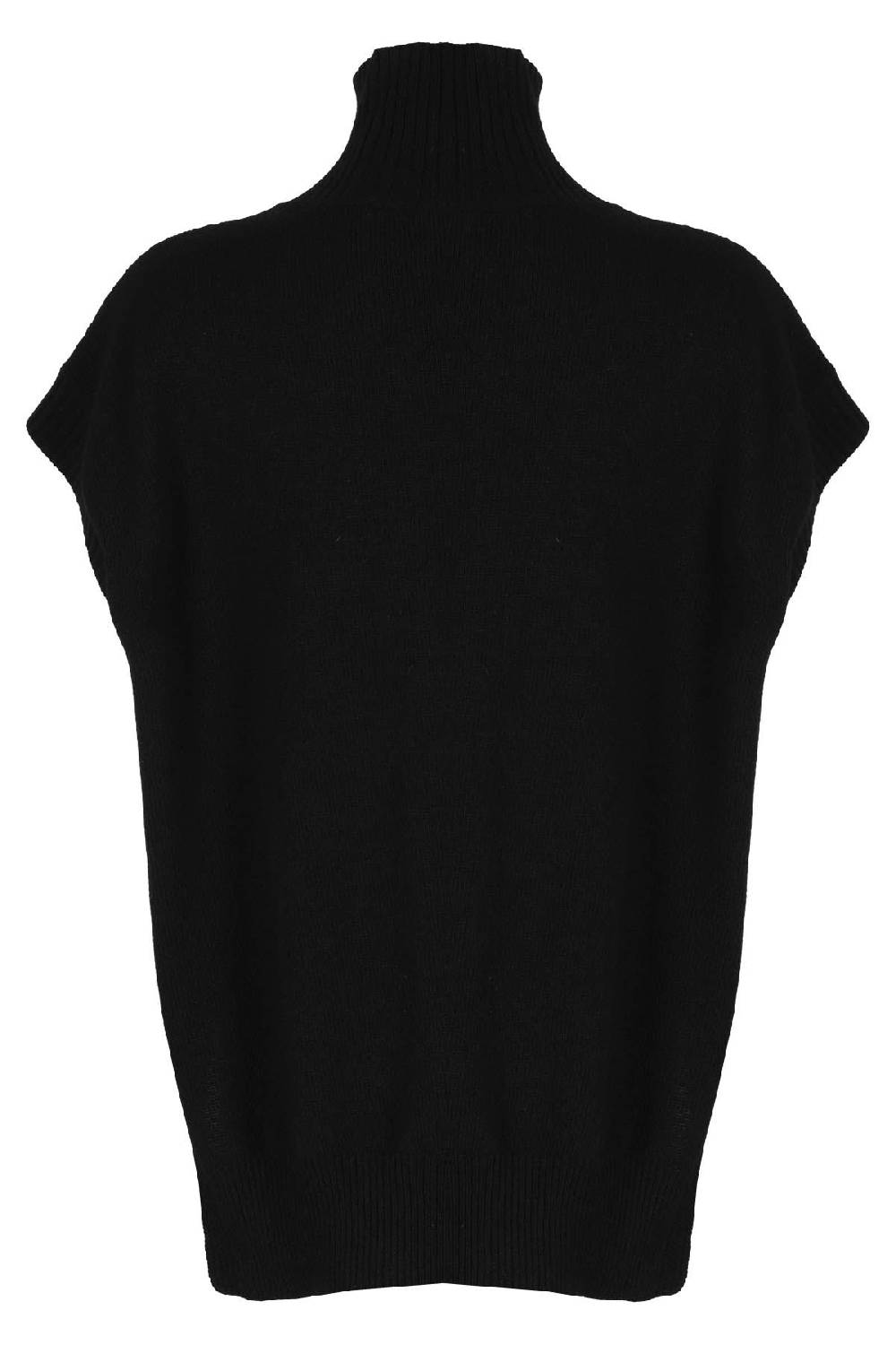 ROBERTO COLLINA Slipover Dolcevita Spacchi Nero Prezzo Ridotto