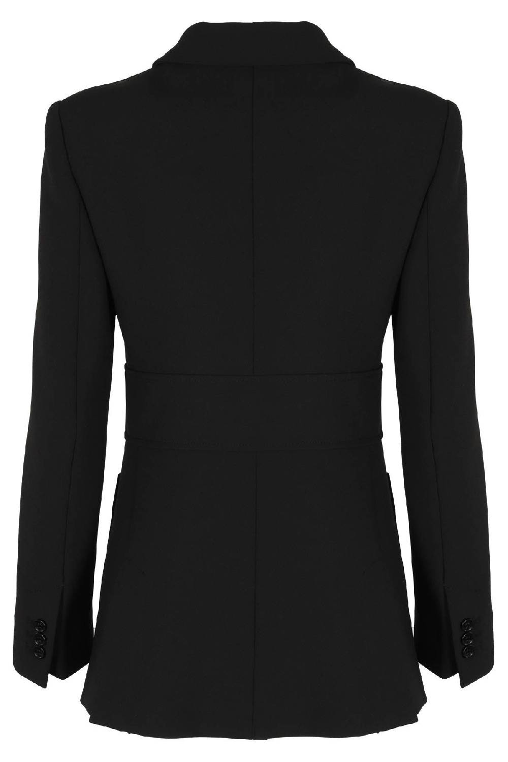 REDVALENTINO Giacca Monopetto Nera Cintura Oro 2025