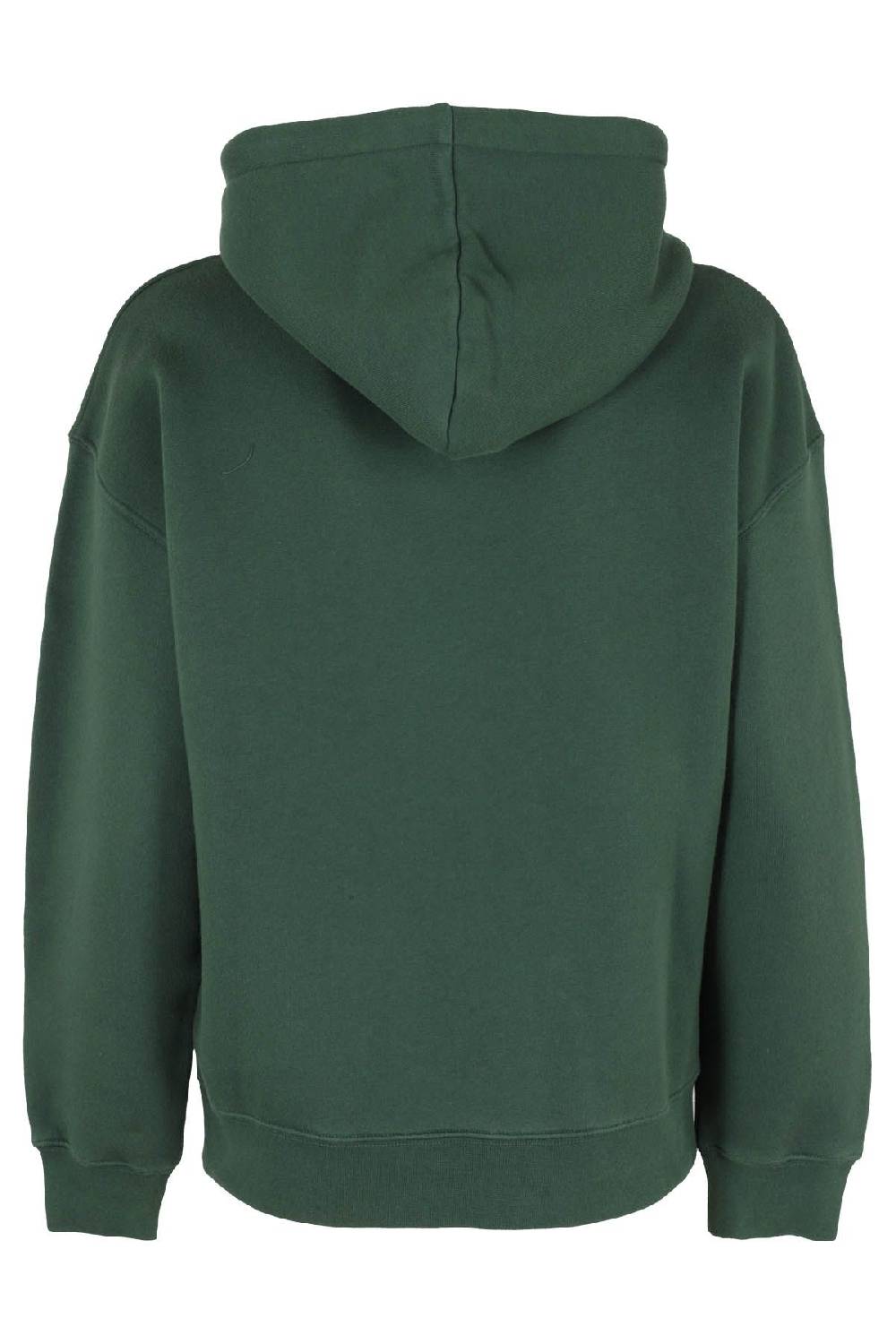 MAISON KITSUNE` Felpa Fox Patch Verde Acquista Ora