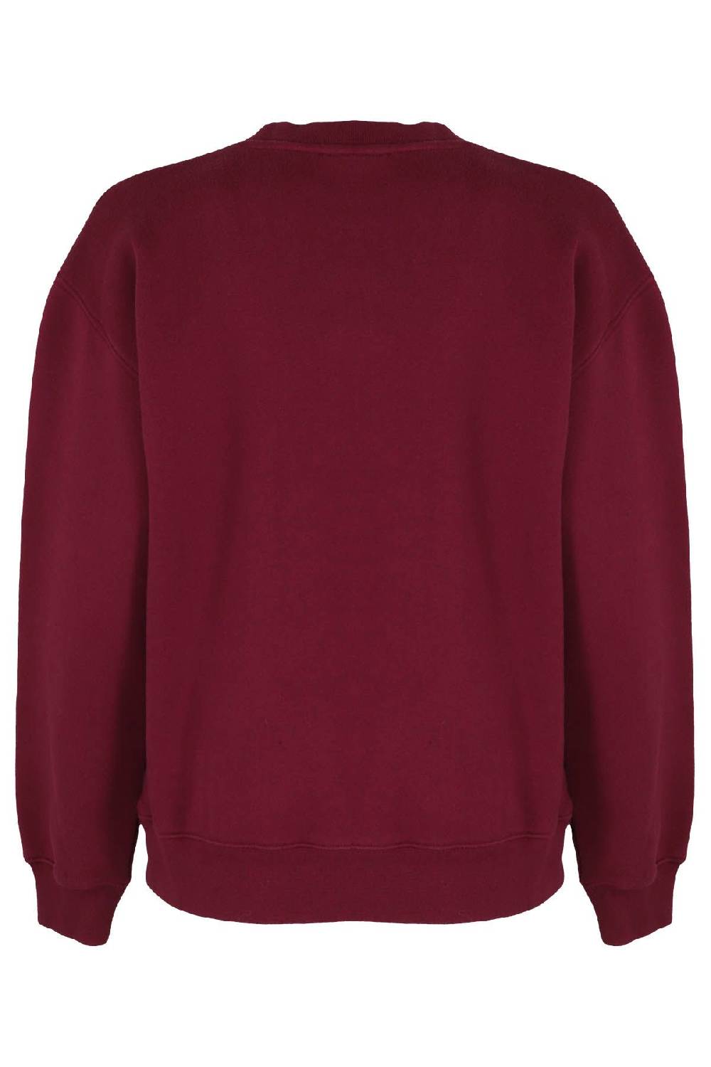 MAISON KITSUNE` Felpa Fox Comfort Bourdeaux Promozione Limitata