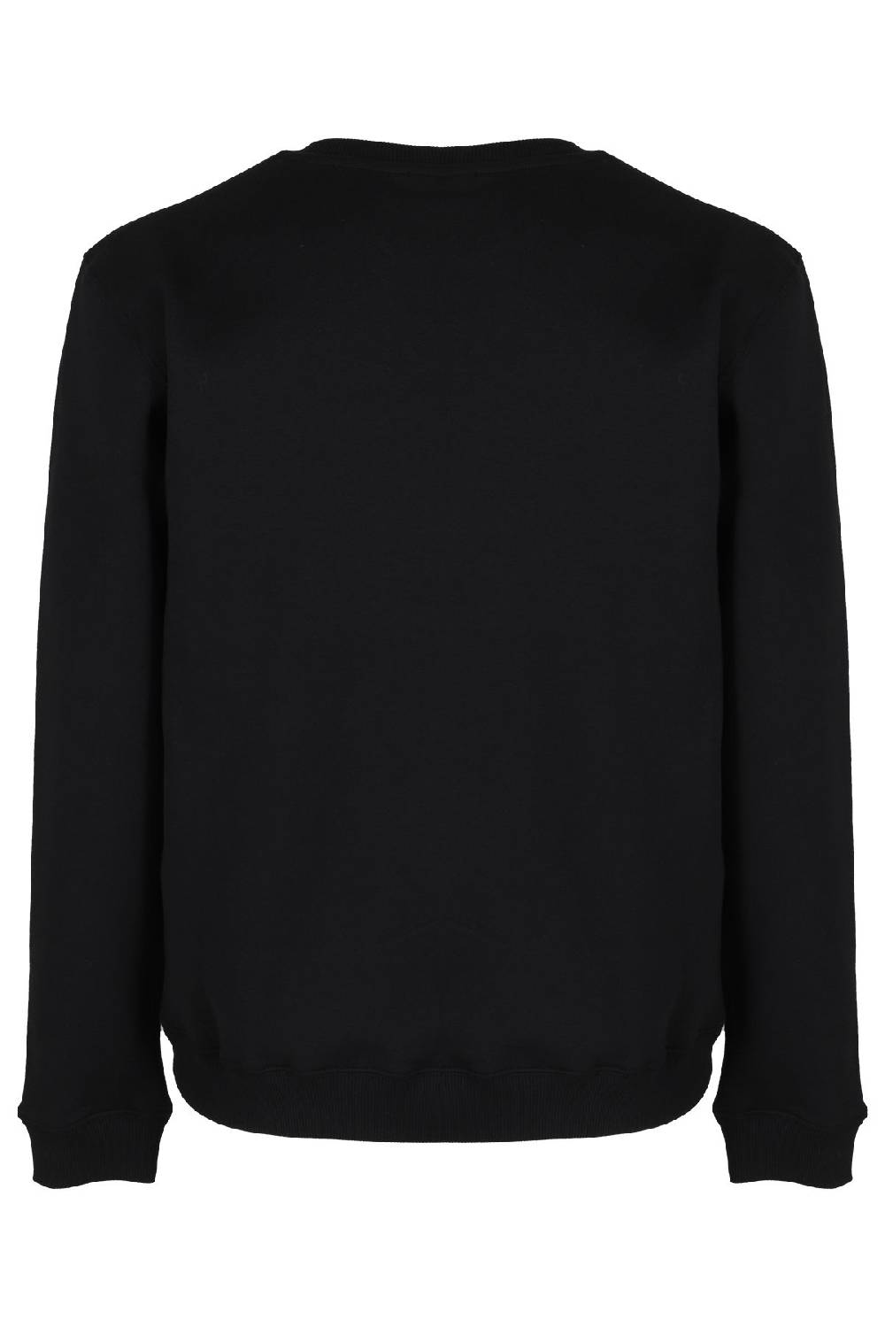 DONDUP Felpa Girocollo Cotone Nera Logata Fino Al -60%