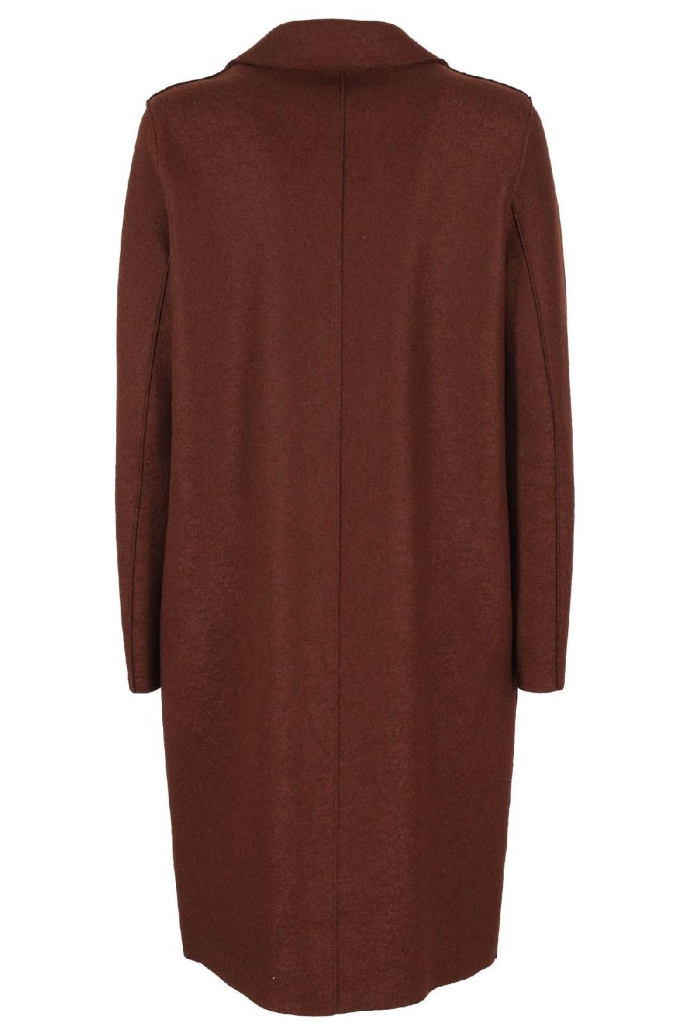 HARRIS WHARF LONDON Cappotto Over Lungo Cognac Moda