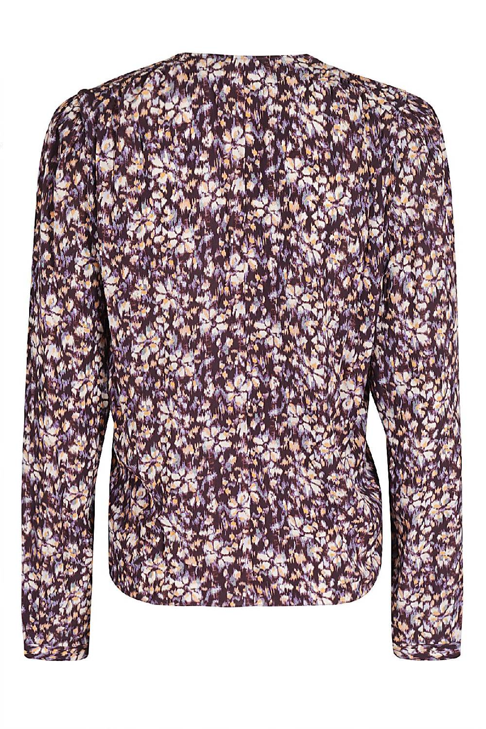 MARANT ETOILE Camicia Eddy Floreale Viola Arancio Nuova