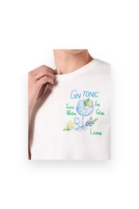 SAINTBARTH MC2 TSHIRT MAN - GIN GLASS 01N EMB Consegna Veloce