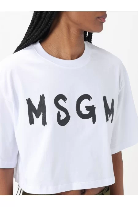 MSGM MSGM Maglietta da donna in cotone biologico, comoda e alla moda Negozi Online