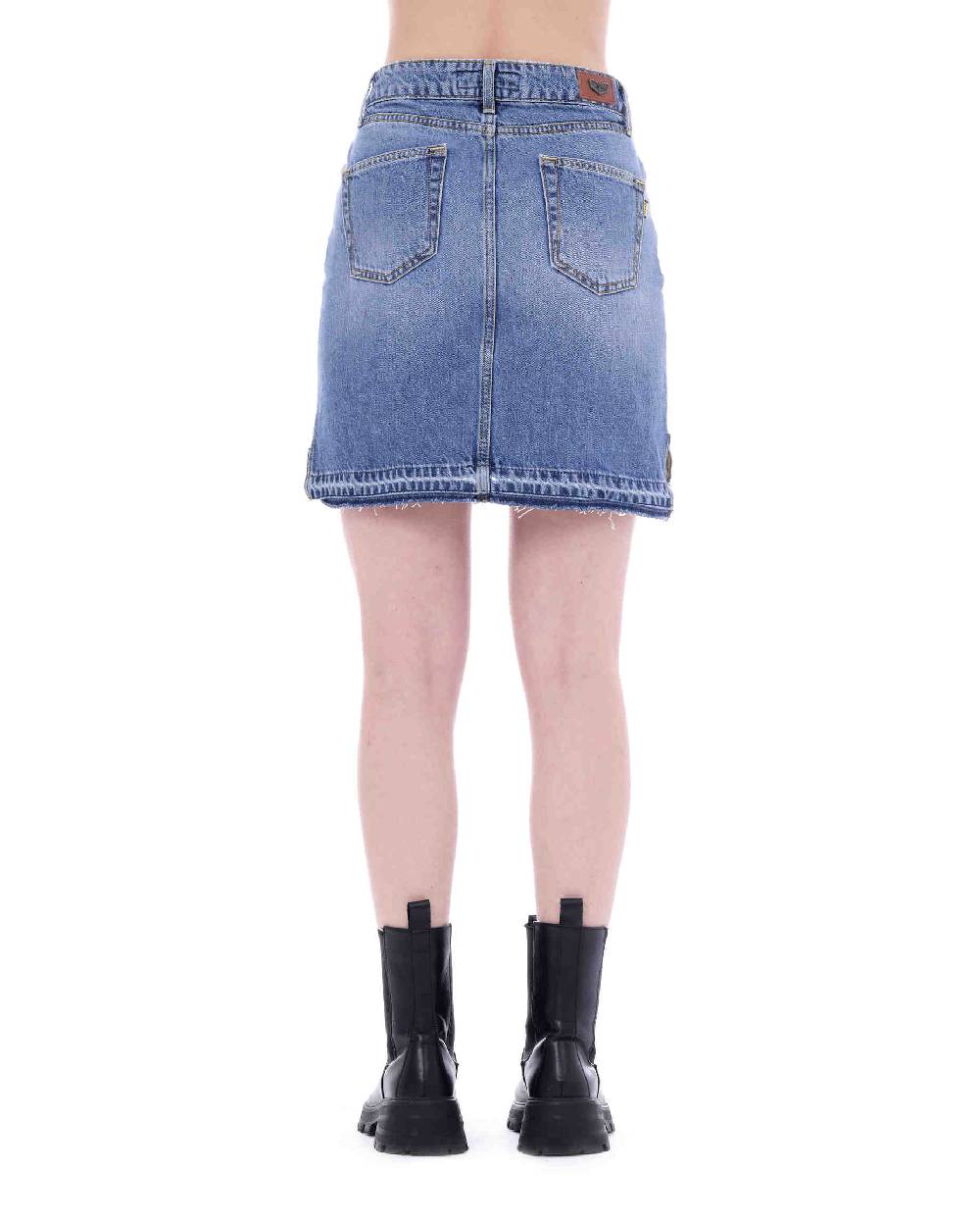 Pop84 Gonna jeans vita alta Italia