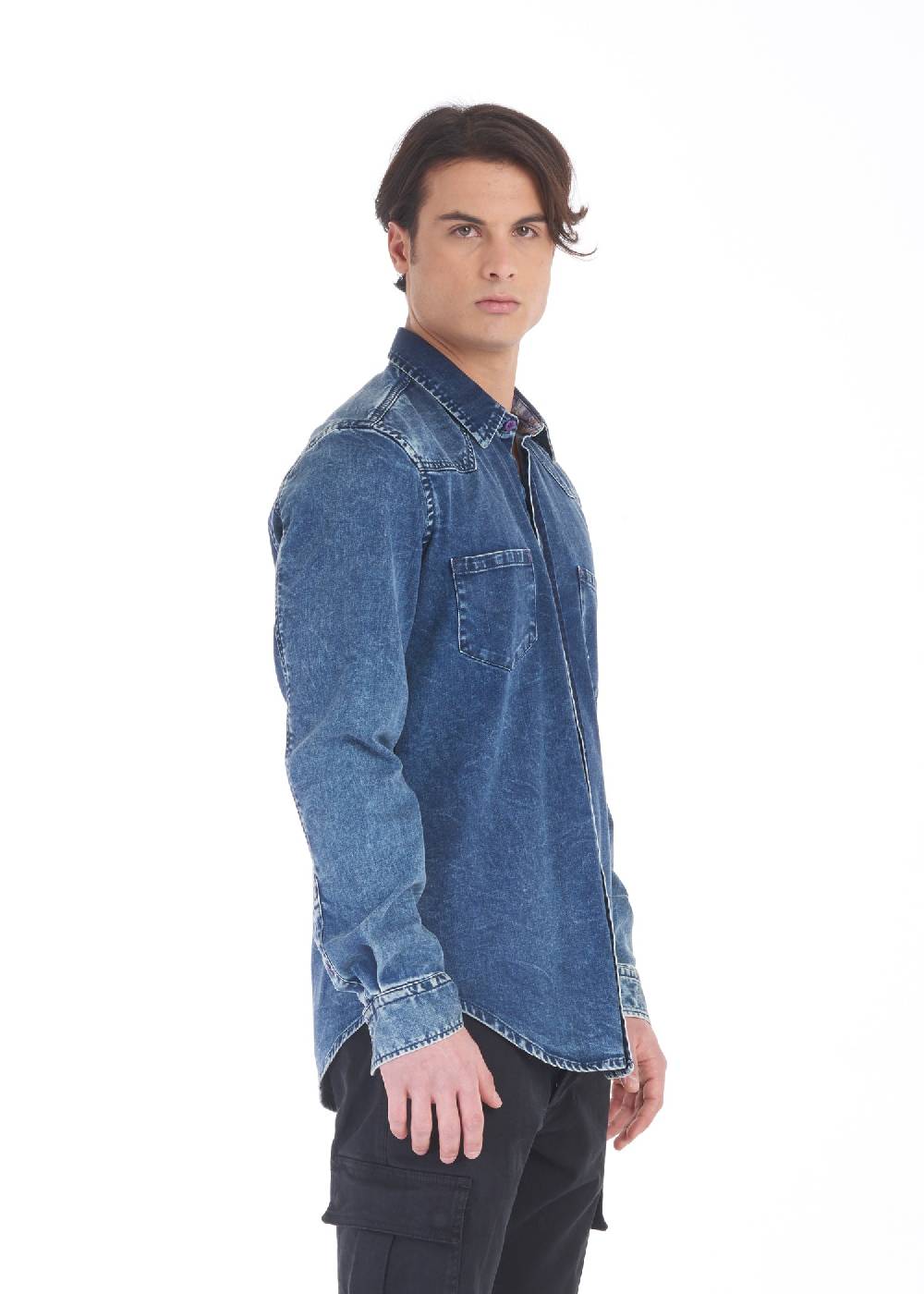 Pop84 Camicia jeans POP84 Sconto