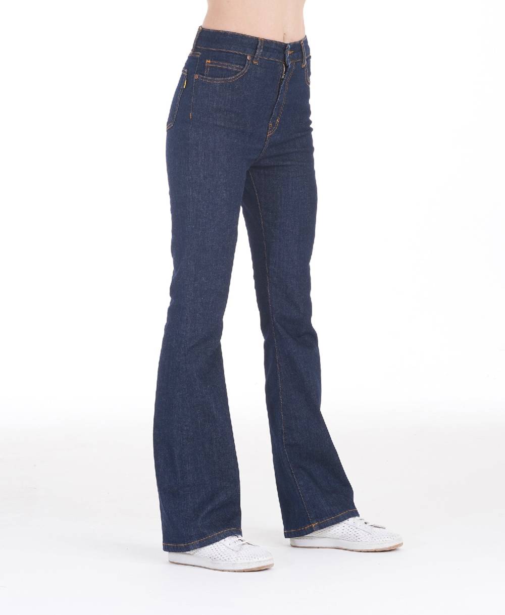 Pop84 Jeans zampa modello Francy lavaggio scuro Spedizione Gratuita