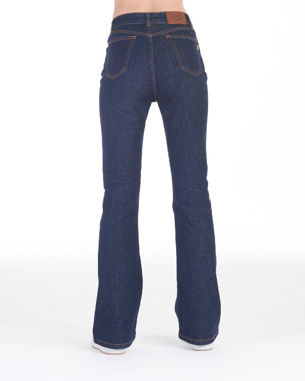Pop84 Jeans zampa modello Francy lavaggio scuro Spedizione Gratuita