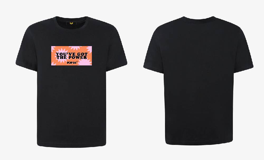 Pop84 T-shirt POP84 'You've Got The Power' Pezzi Unici