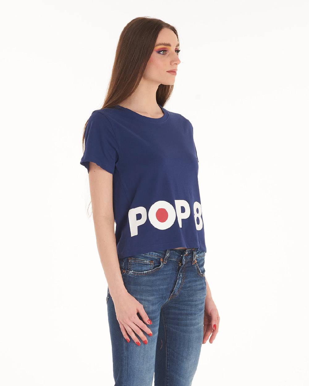 Pop84 T-shirt Scritta POP84 Soddisfazione Garantita