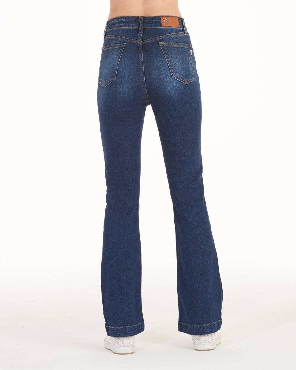 Pop84 Jeans zampa vita alta modello Francy Qualità Garantita
