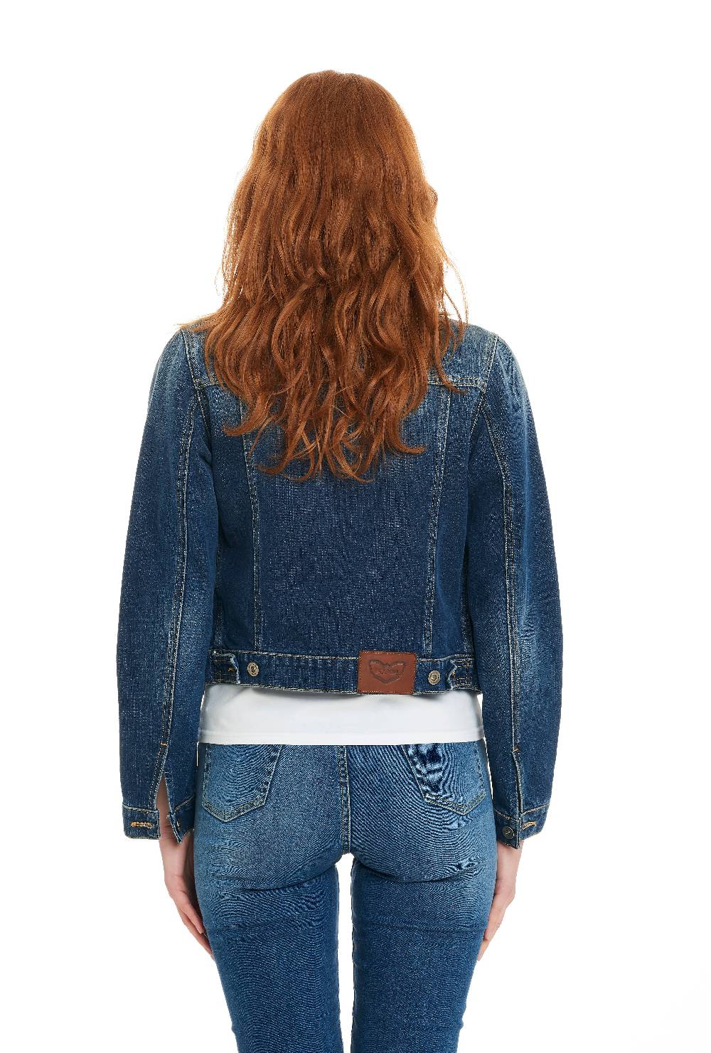 Pop84 Giubbino jeans lavaggio medio Sconto