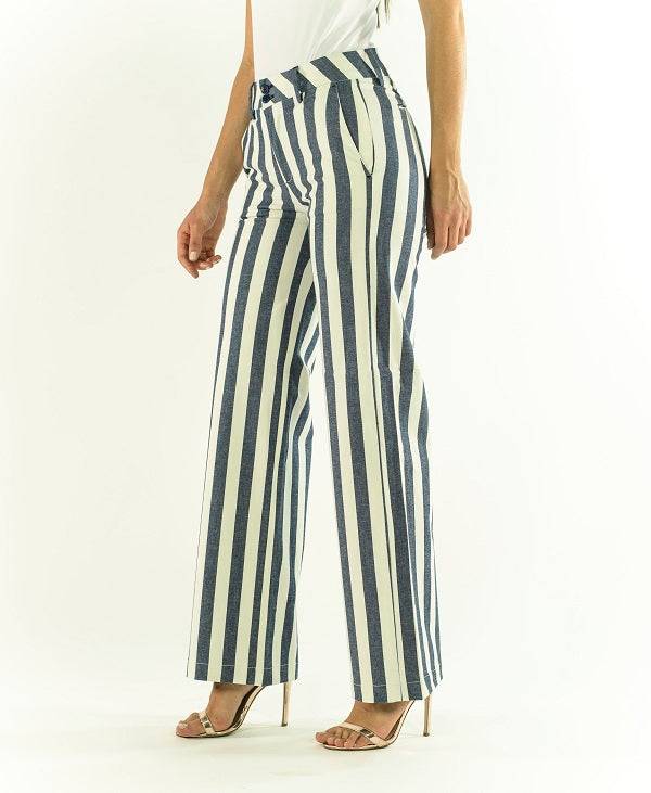 Pop84 Pantalone a righe over fit Outlet