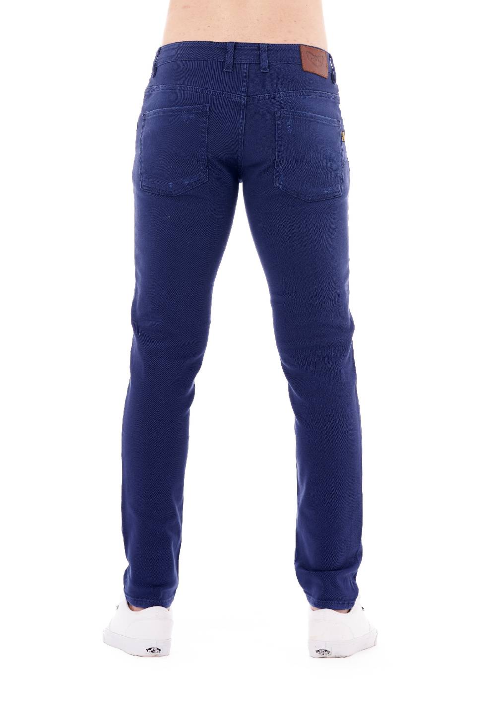 Pop84 Pantalone in bull denim con rotture modello Berlino Offerte
