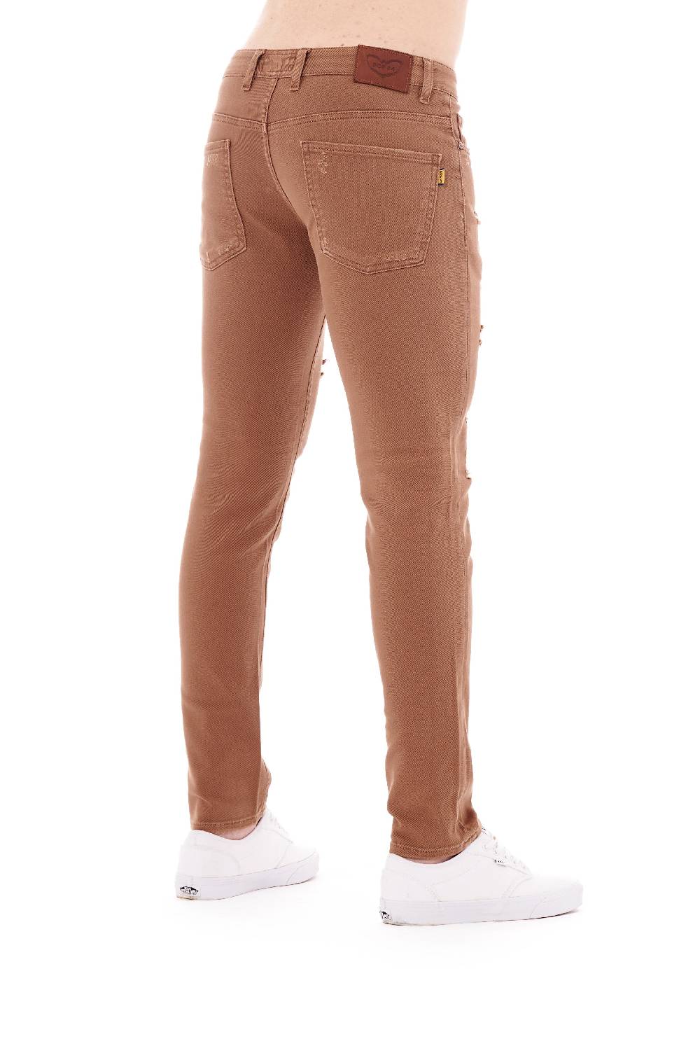 Pop84 Pantalone in bull denim con rotture modello Berlino Offerte