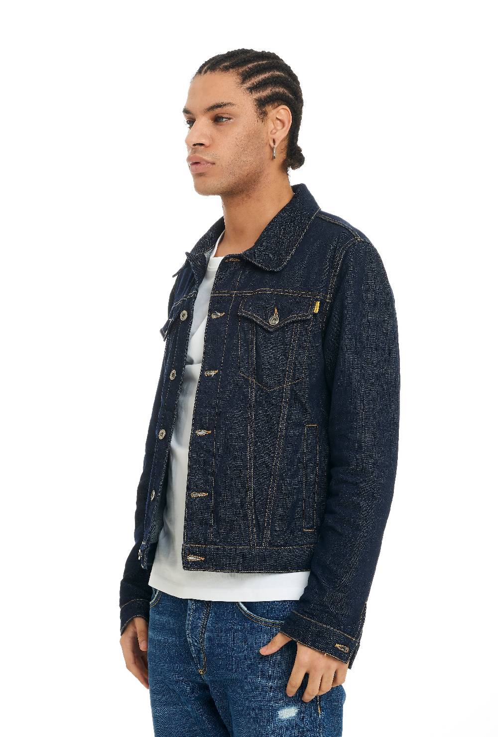 Pop84 Giubbino jeans lavaggio scuro Nuova