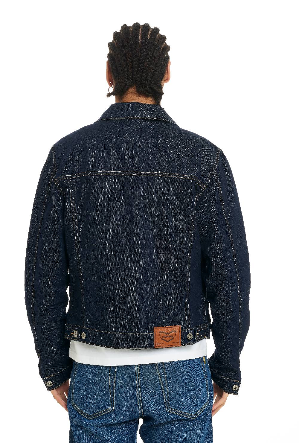 Pop84 Giubbino jeans lavaggio scuro Nuova