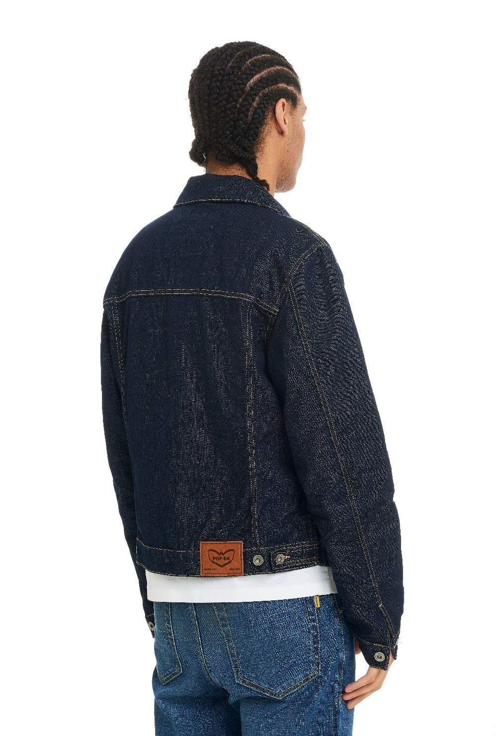 Pop84 Giubbino jeans lavaggio scuro Nuova