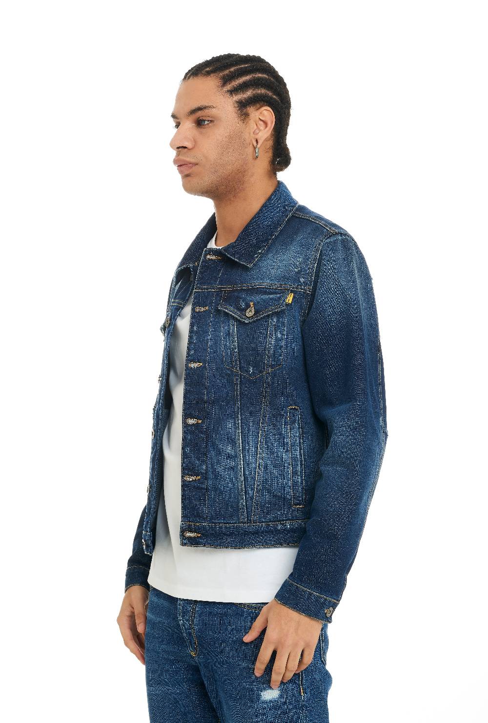 Pop84 Giubbino jeans lavaggio medio Italia