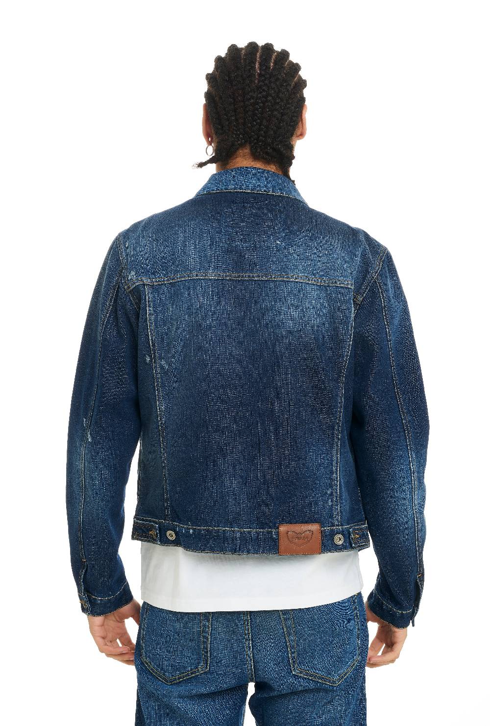 Pop84 Giubbino jeans lavaggio medio Italia