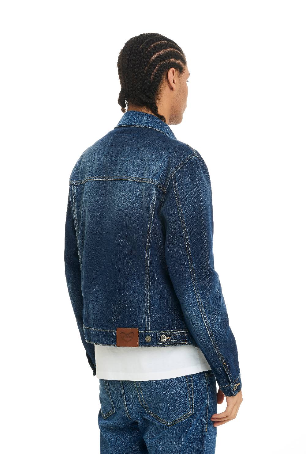 Pop84 Giubbino jeans lavaggio medio Italia