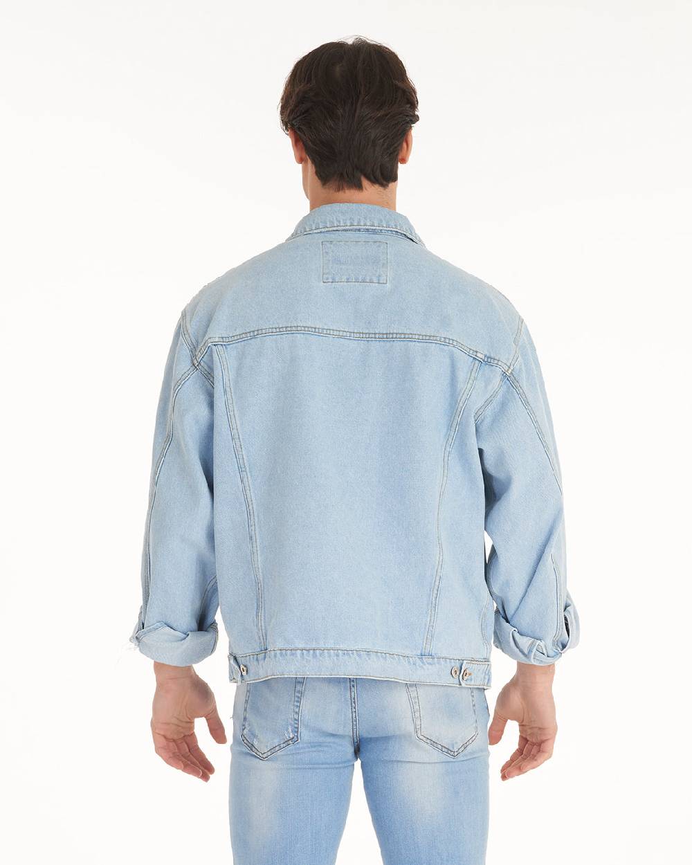 Pop84 Giubbino jeans over fit lavaggio chiaro Pezzi Unici