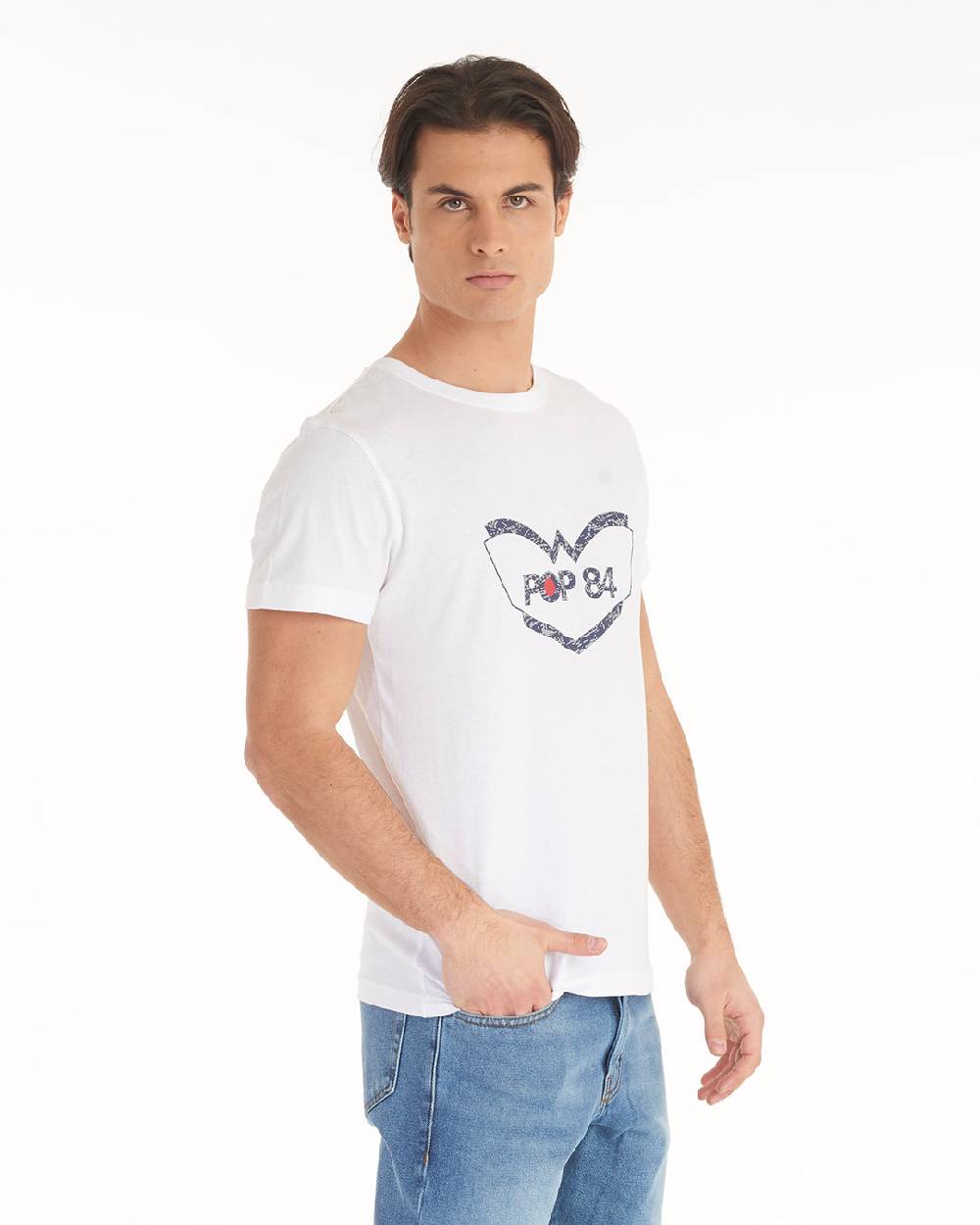 Pop84 T-shirt Logo Gommato POP84 Convenienza