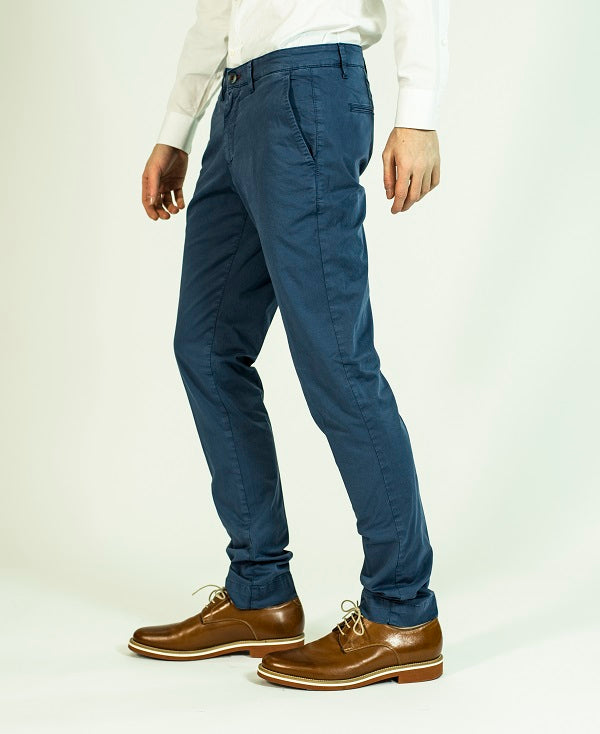 Pop84 Pantalone slim fit modello Milano con taschino In Vendita