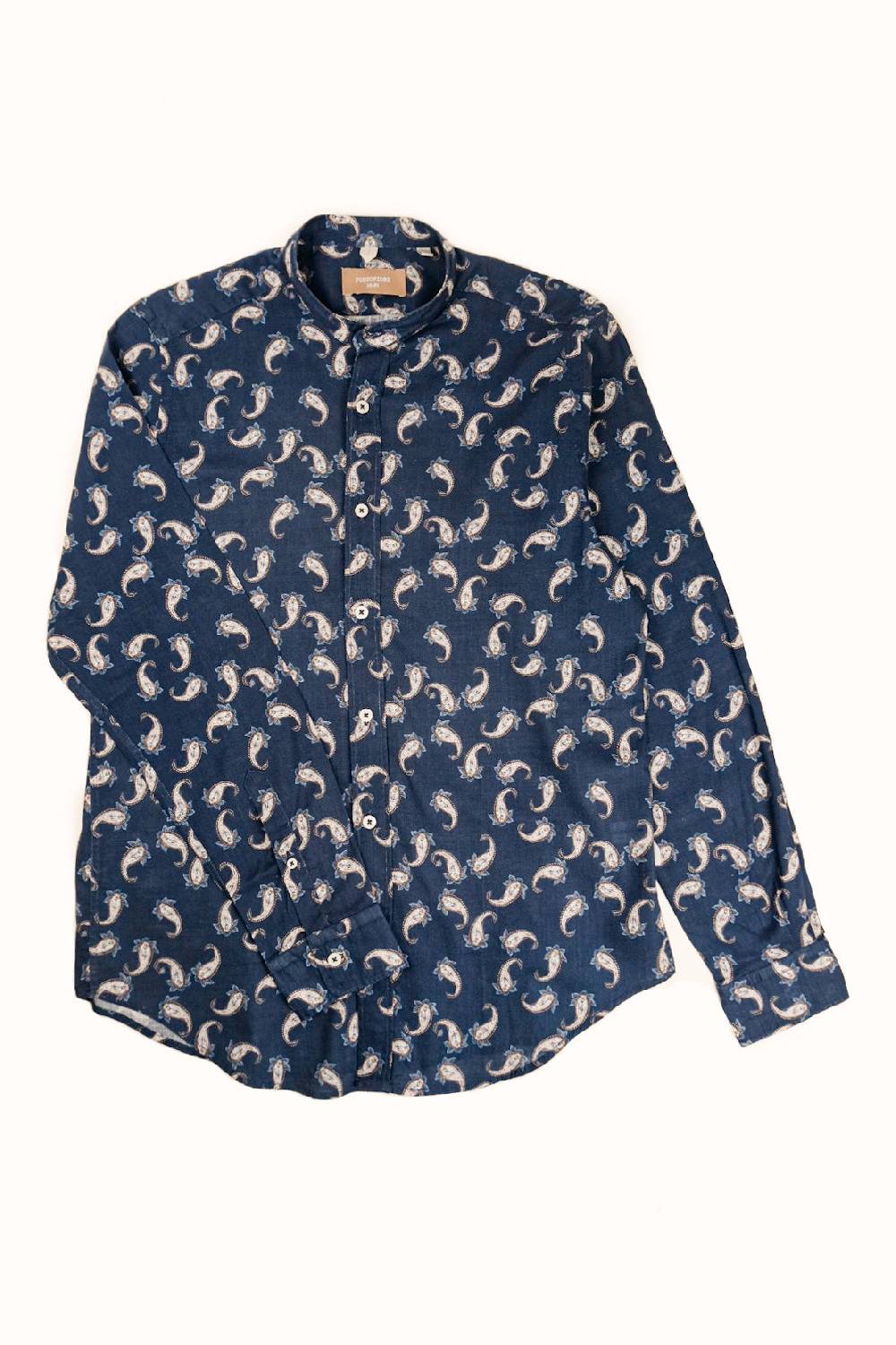 Portofiori CAMICIA KOREA FANTASIA MISTO LINO 2025