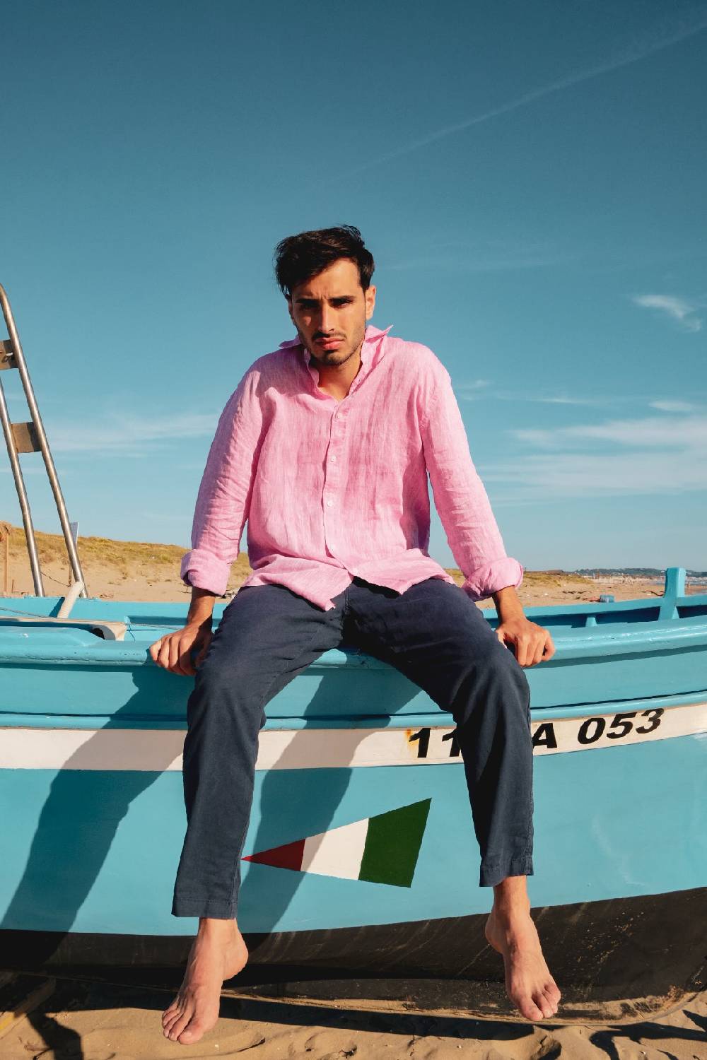 Portofiori CAMICIA PURO LINO Spedizione Gratuita